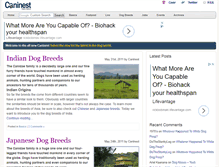 Tablet Screenshot of caninest.com